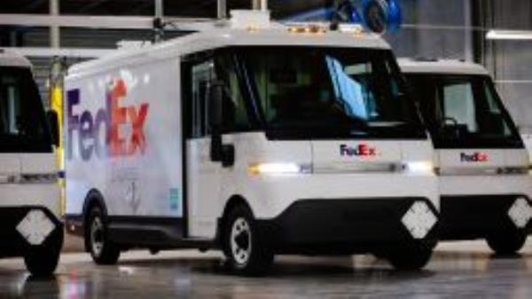FedEx partnered with Brightdrop to produce electric delivery vans.