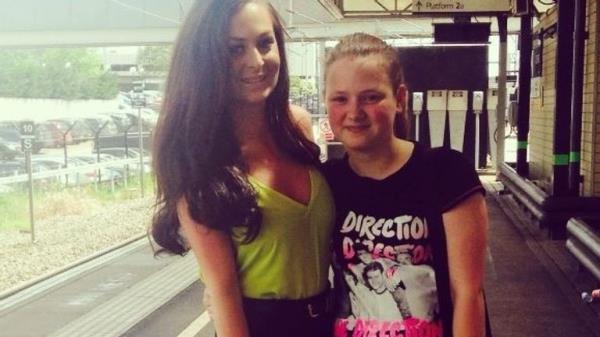 An undated photo of Leah Croucher (right) with her sister Jade