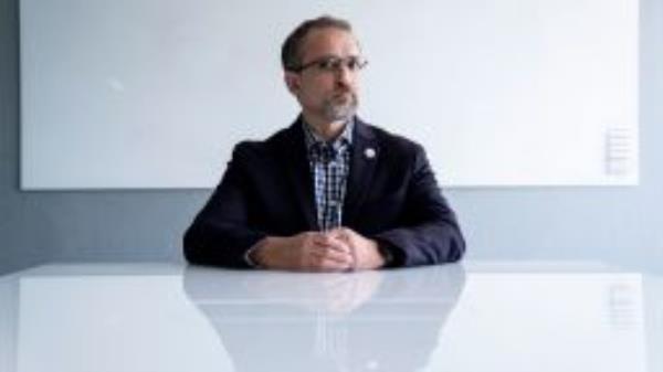 Peiter Zatko poses for a portrait on August 22.