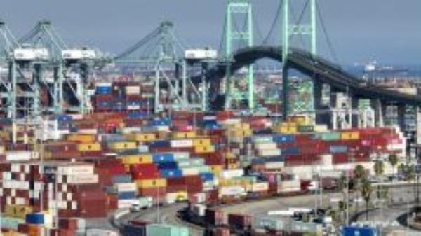 An aerial view of the The Port of Los Angeles in San Pedro, Thursday, Aug. 25, 2022. 