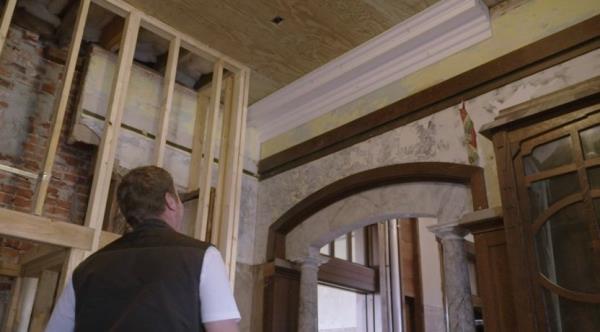 Molding made of styrofoam