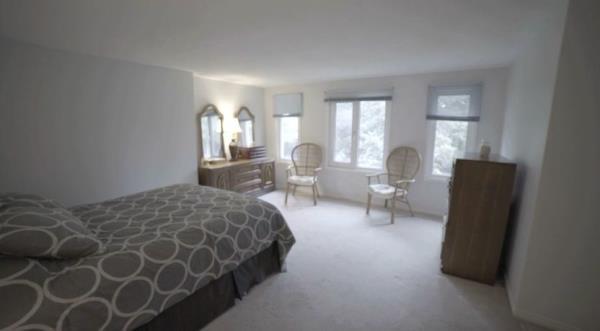 Primary bedroom at the back of the house