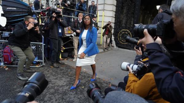 Kemi Badenoch arriving in Downing Street, London after Rishi Sunak has been appointed as Prime Minister. Picture date: Tuesday October 25, 2022.
