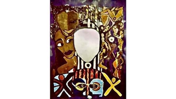 Undated handout photo issued by Locate International of painting left by a young woman whose body found at the foot of Wembley Point in north London in 2004 whose identity remains a mystery to this day. Issue date: Saturday October 29, 2022.