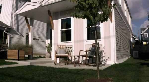 Inviting front porch