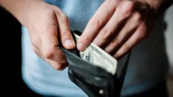 Wallet bills - stock