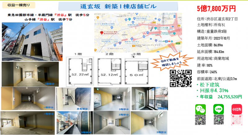 日本房产--东京一栋投资楼  可作为移民投资，编号50267