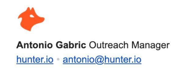 Using email signature