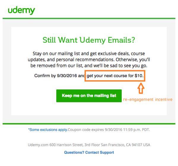 special subscription discount Udemy