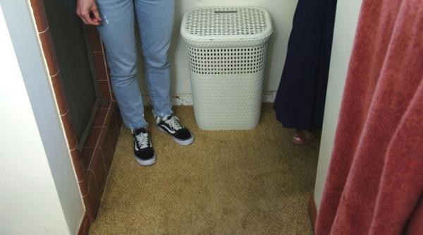 Dreaded carpet in the bathroom