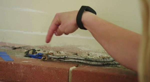 Exposed wires that need to be tended to