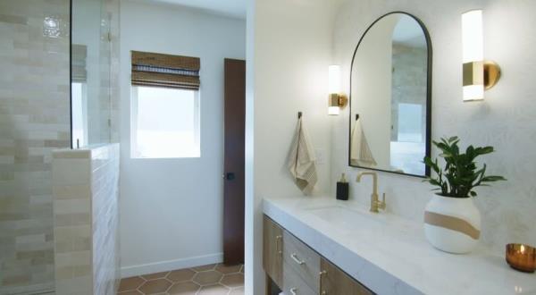 New bathroom added with space borrowed from spare bedroom