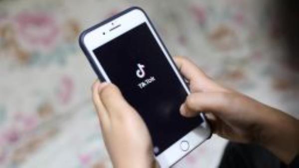 The TikTok app shown on a mobile phone.