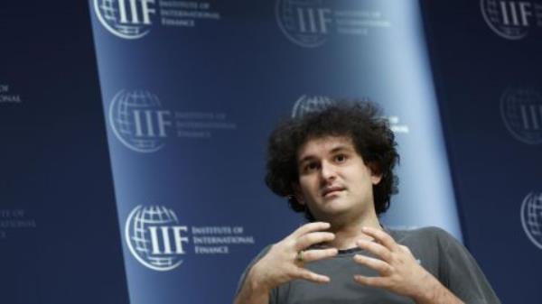 Sam Bankman-Fried, founder and CEO of FTX, speaks during the Institute of International Finance annual meeting in Washington, D.C. on Oct. 13, 2022.