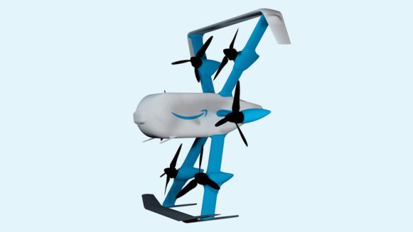 Amazon has also unveiled a new Prime Air delivery drone, but it's some way off. Pic: Amazon