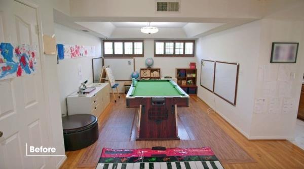Dining room used as play room