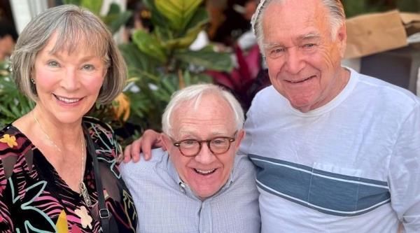 Actor Leslie Jordan with his friends Rosemary and Newell Alexander