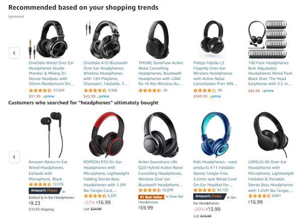 ecommerce recommendations