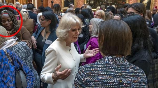 File photo dated 29/11/2022 of Ngozi Fulani (2nd left) at a reception at Buckingham Palace, London. The prominent black advocate for survivors of domestic abuse has revealed how she was repeatedly asked by a member of the Buckingham Palace household at the Queen Consort's reception where she "really came from". Issue date: Wednesday November 30, 2022.