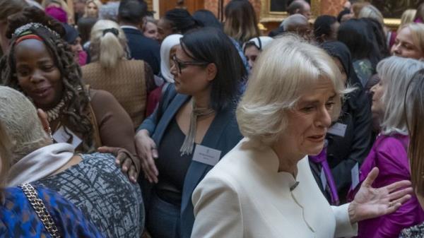File photo dated 29/11/2022 of Ngozi Fulani (centre left) at a reception at Buckingham Palace, London. The prominent black advocate for survivors of domestic abuse has revealed how she was repeatedly asked by a member of the Buckingham Palace household at the Queen Consort's reception where she "really came from". Issue date: Wednesday November 30, 2022.