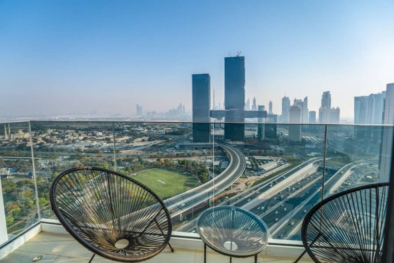​迪拜房地产：迪拜金融中心，公园+皇宫景+海景，靠近会展中心，编号50377