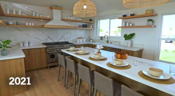 Far more evolved kitchen Hall and El Moussa remodeled in 2021