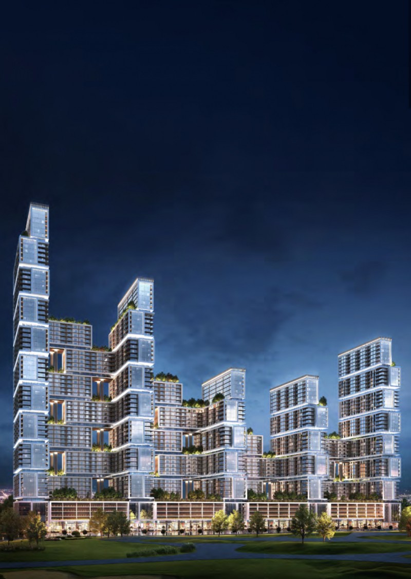 迪拜房产：首霸一号Sobha One高端住宅公寓，高尔夫小区