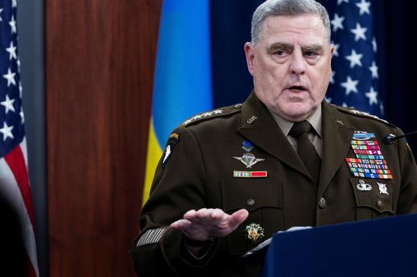 Defense Secretary Austin and Joint Chiefs Chair Milley hold a news briefing at the Pentagon