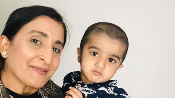 Ibrahim and his aunt Azra Ali. Pic: Azra Ali 