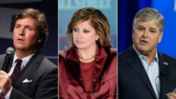 RESTRICTED Tucker Carlson Maria Bartiromo Sean Hannity SPLIT