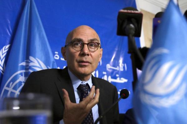 FILE - UN High Commissioner for Human Rights Volker Turk speaks at news conference in Khartoum, Sudan on Nov. 16, 2022. Myanmar's military-installed government has sentenced more critics to death, bringing the total to 139, and is using capital punishment as a tool to crush opposition, Turk said Friday, Dec. 2, 2022. (AP Photo/Marwan Ali, File)