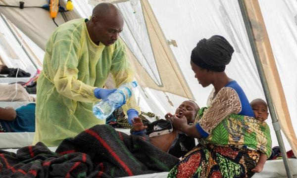 Spread of cholera threatens eastern Congo camps of displaced persons in Munigi
