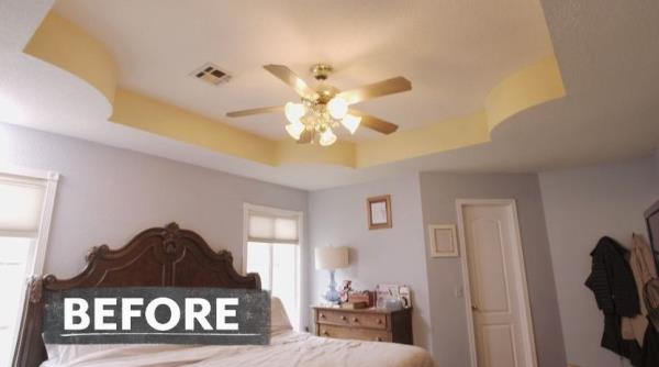 Elaborate ceiling tray