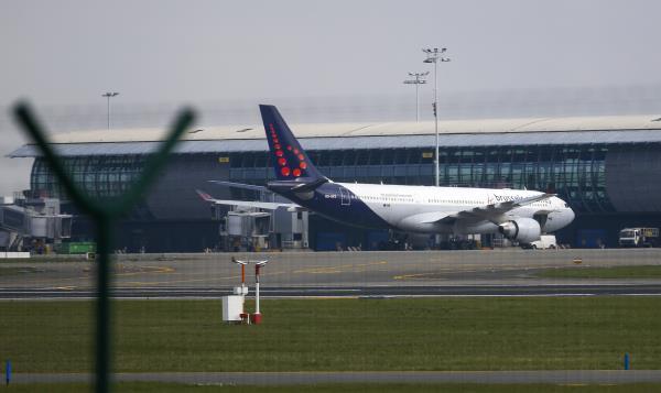 Belgian international airport of Zaventem airport is seen behind fences more than a week after the attacks in Brussels metro and the airport, in Zaventem