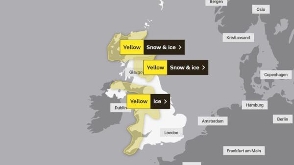 Saturday weather warnings