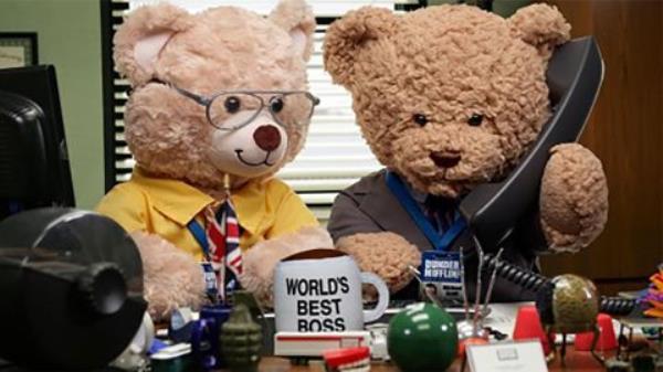 Bild-A-Bear Workshop's "Michael and Dwight" bears from "The Office." 