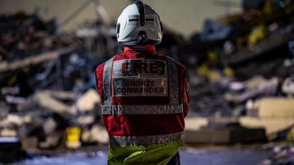 At least three people have died in an explosion at a three-storey tower block in Jersey. Pic: Government of Jersey