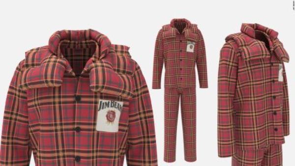 JIm Beam is selling hug-simulating pajamas for the holidays.