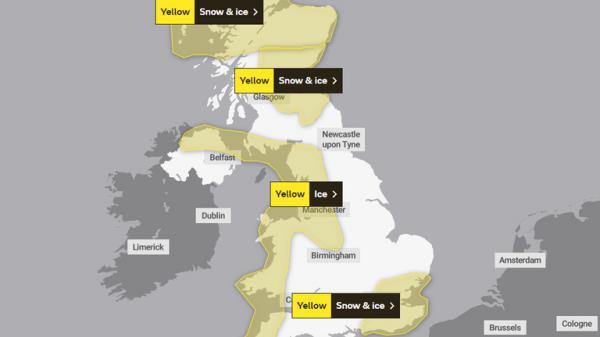 Met Office warnings for Sun 11 Dec