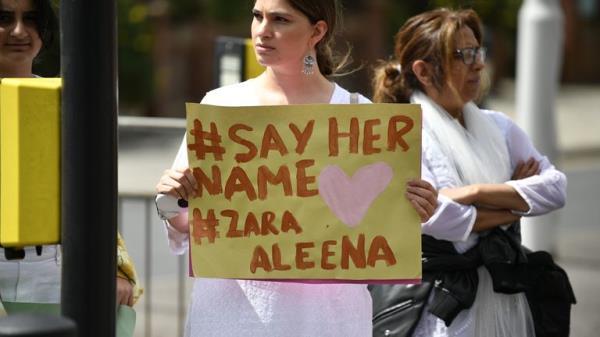A vigil was held for Zara Aleena in Ilford following her death