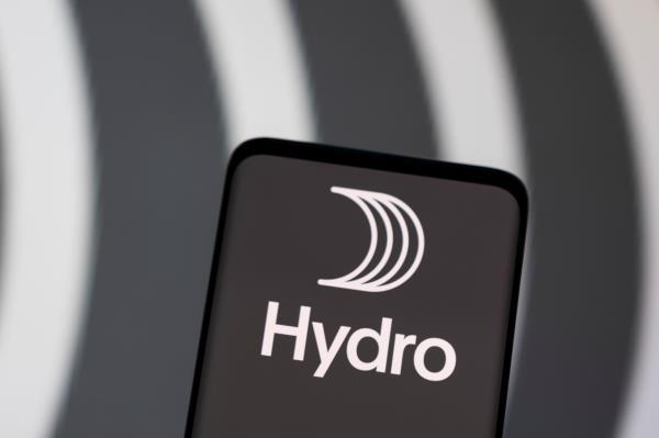 Illustration shows Norsk Hydro logo