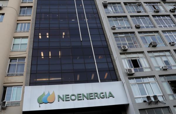 The facade of Neoenergia NEOE3.SA energy company headquarters is pictured in Rio de Janeiro