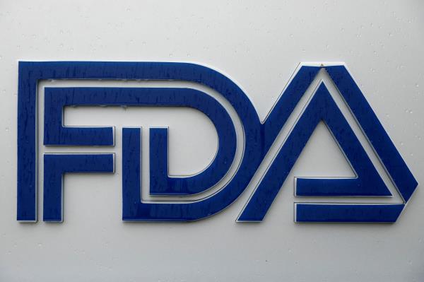 Signage is seen outside of FDA headquarters in White Oak, Maryland
