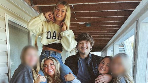 Kaylee Goncalves, Maddie Mogen and Xana Kernodle, and Xana's boyfriend Ethan Chapin