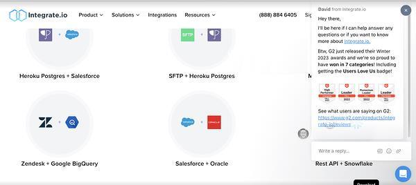 Integrate.io  chatbot