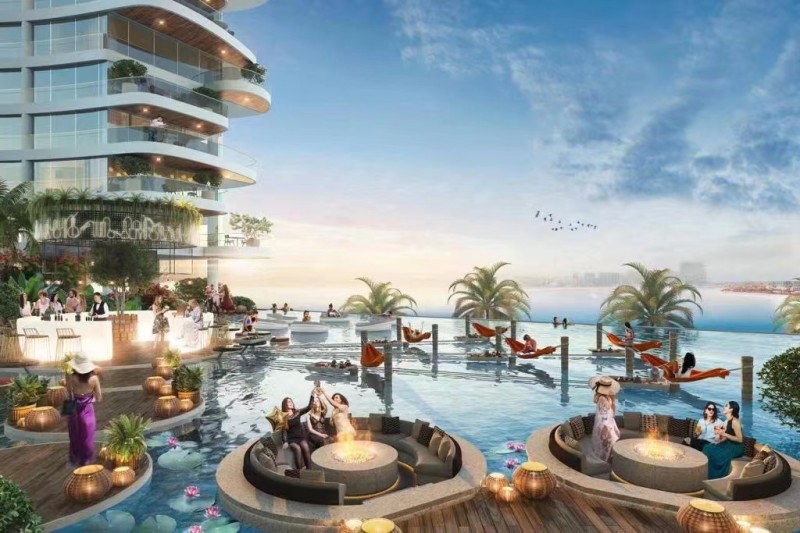 迪拜海景房：迪拜“金沙”，迪拜棕榈岛、王子岛、蓝水岛海景，编号50542