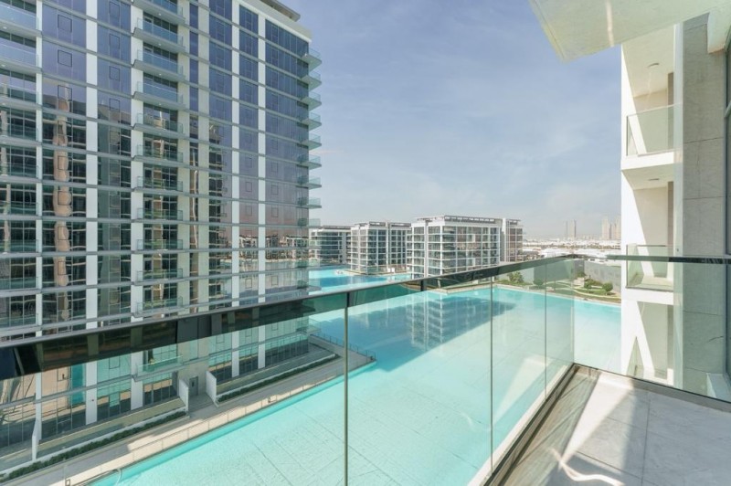 迪拜房产：迪拜二手房，美丹水晶湖景观，2房➕保姆房出售